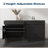 Buffet Cabinet With 2 Doors And Drawer, Coffee Bar Cabinet With Adjustable Shelf, Modern Kitchen Buffet Sideboard For Living Room, Kitchen, Black-1396767672