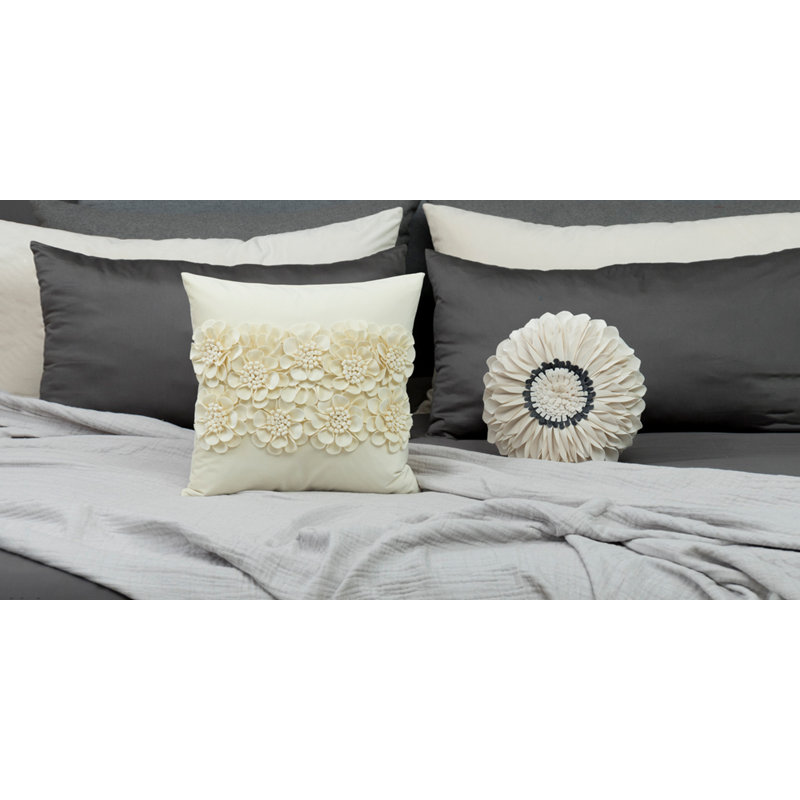  Housse de coussin 3D, Crème