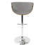 Tabouret de bar pivotant à hauteur réglable Archaimbaud-253723807