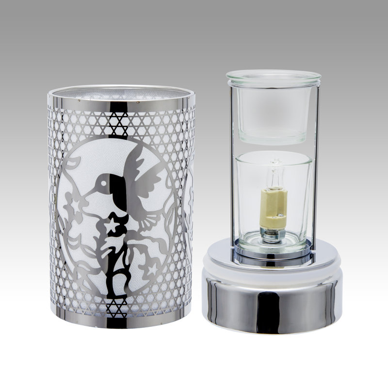 Lampe tactile / brûleur à mazout 7 po Dricketts - Chauffe-cire - cuivre colibri, Argent