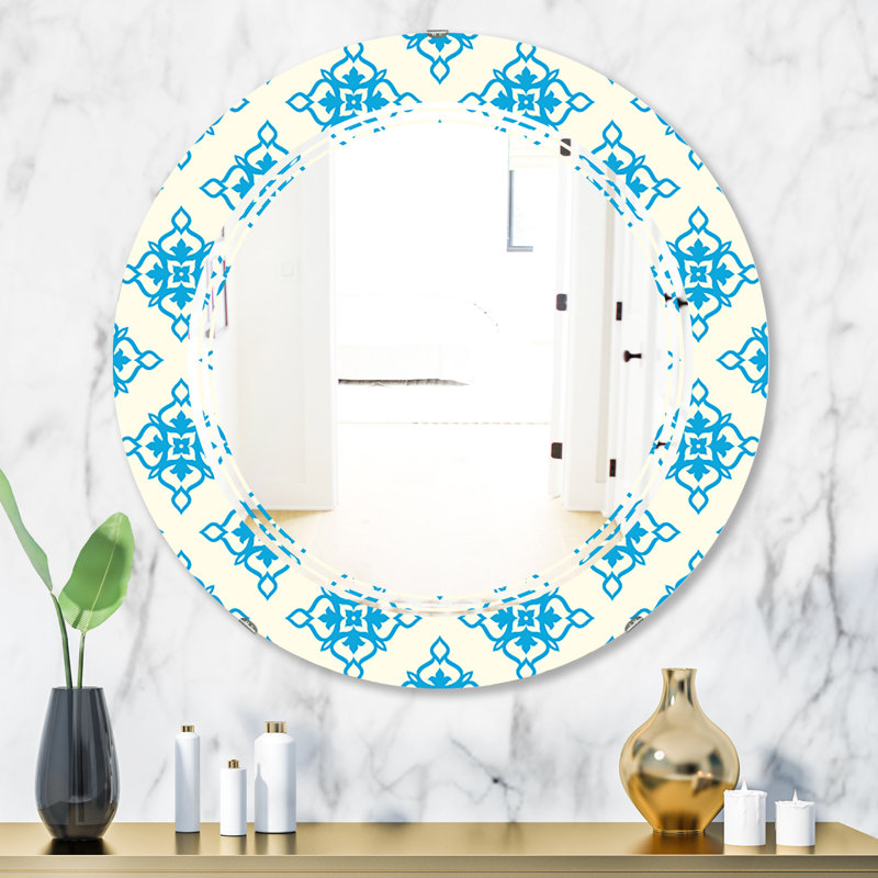 Miroir d’appoint ornemental triple C, H 31,5 po x l po