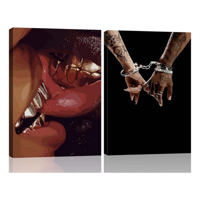 2 Piece Wrapped Canvas Wall Art