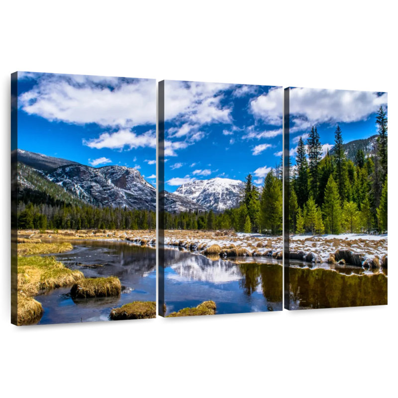 Alvord Rocky Mountain Park en hiver, H 28 po x l 45 po