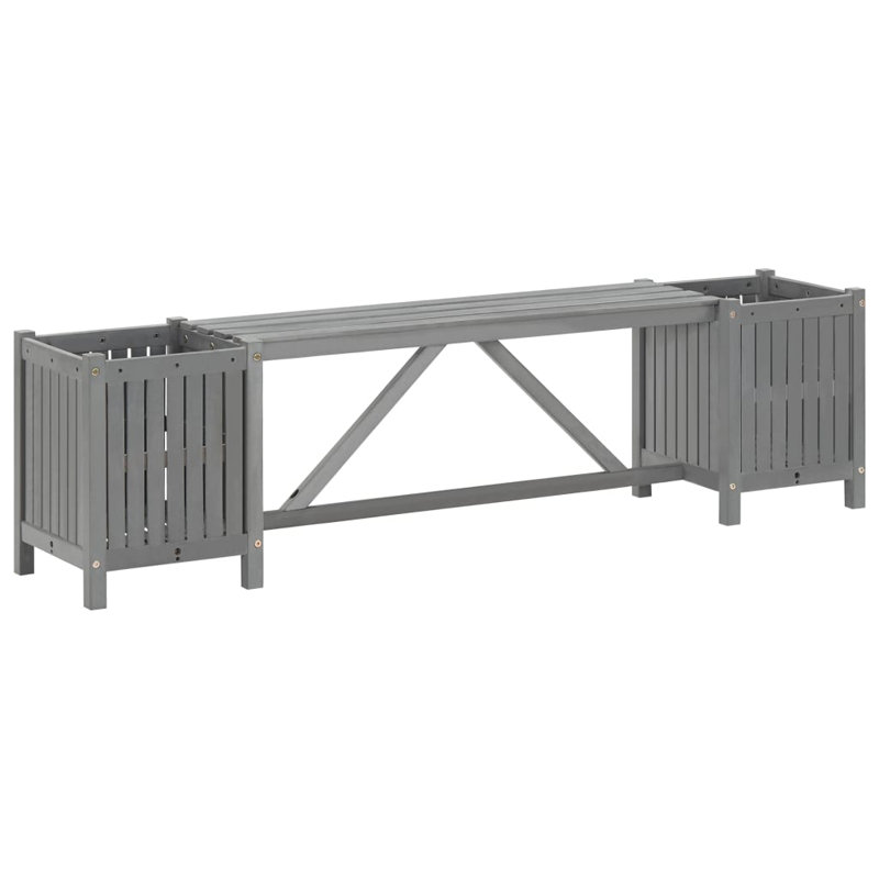 Lunedi Wooden Planter Bench