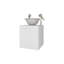 Meuble-lavabo avec lavabo intégré Pirtleville, blanc-1047308698