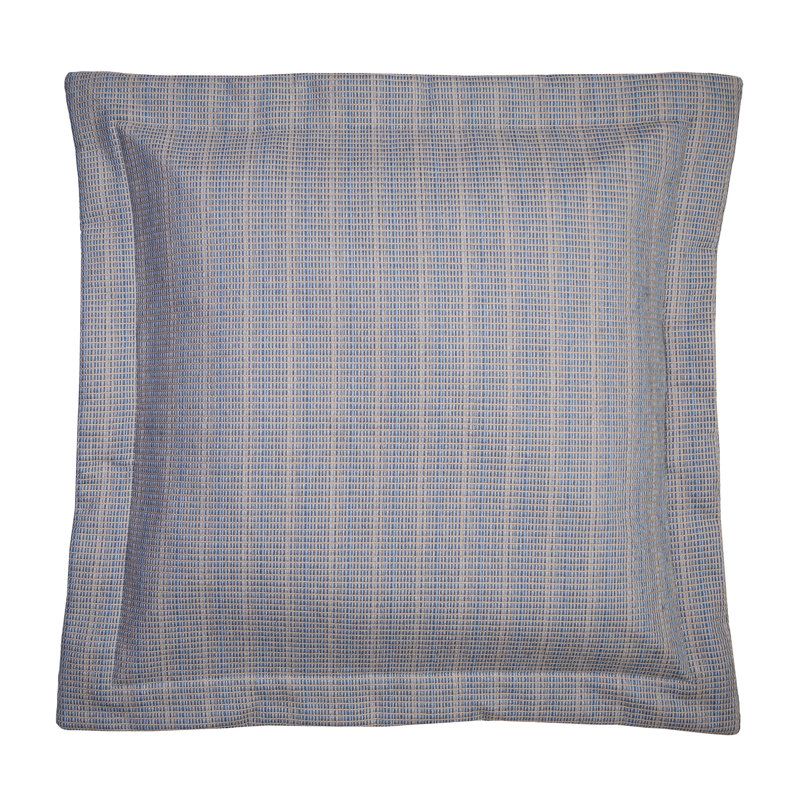 Breeze Tapestry Traditional Polyester Textured Blue Euro Sham