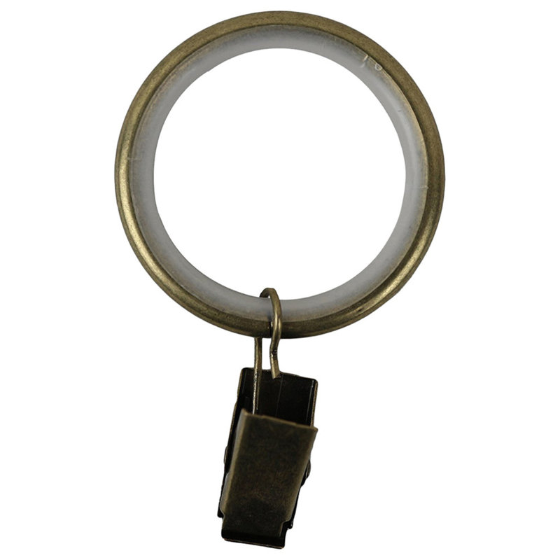 Prevatte Curtain Rings, Antique Brass