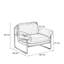 Chaise de loisirs rétro en acier inoxydable.-1550685344