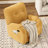 Modern Chenille Swivel Rocking Yellow Recliner-591923568