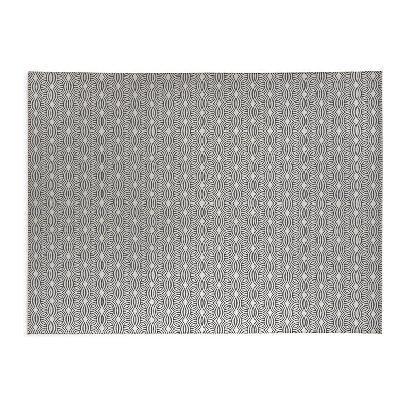 Child Lock Kids Play Mat, Ivory/Charcoal, Rectangle 2' x 3'
