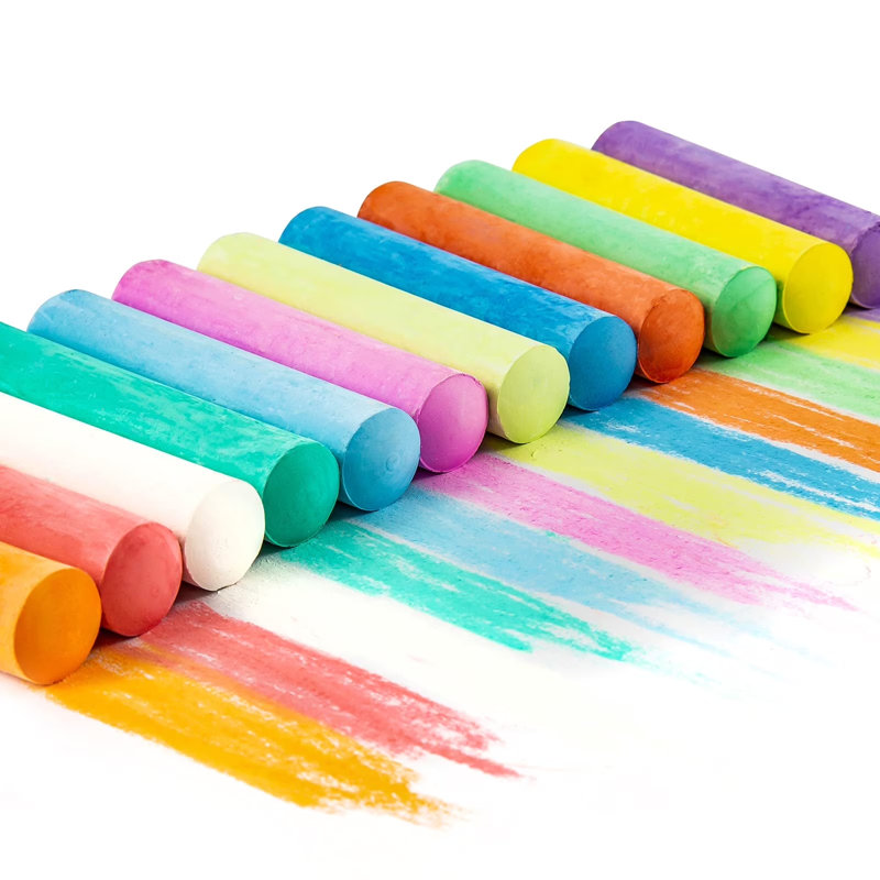 Ensemble de 180 craies lavables pour trottoir, ensemble de craies géantes non toxiques pour le prix de la rentrée scolaire