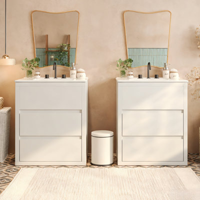 Meuble-lavabo double 60 po