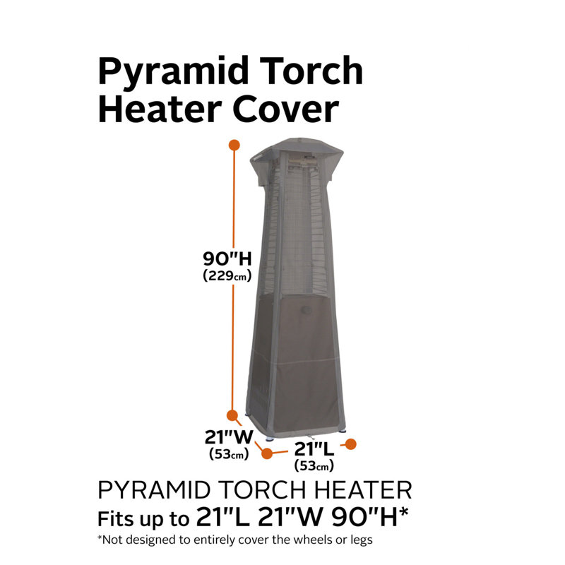 Arlmont & Co. Khalil 77 in. W x 22 in. D Patio Heater Cover