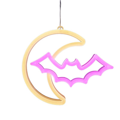 Halloween LED Decorative Lights LED Neon Lights Shopping Mall Room Bedroom Layout Photo Hanging Lamp USB Powered