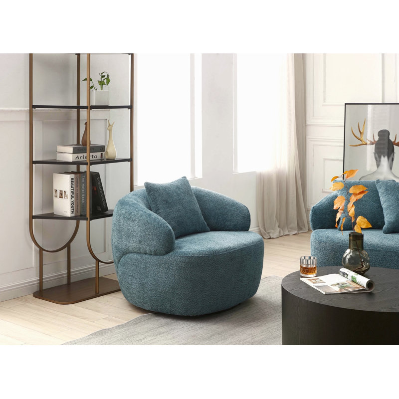 Canapé pivotant 360 ° Mid Century Modern, Bleu