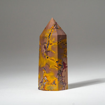 Véritable pointe polie de Mookaite de Madagascar (0,25 lb)
