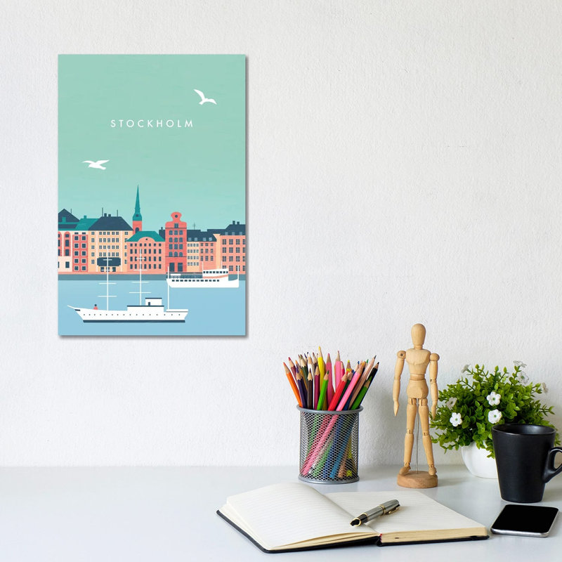 Stockholm 1 Piece Wrapped Canvas Painting, 20.32 cm H x 30.48 cm W