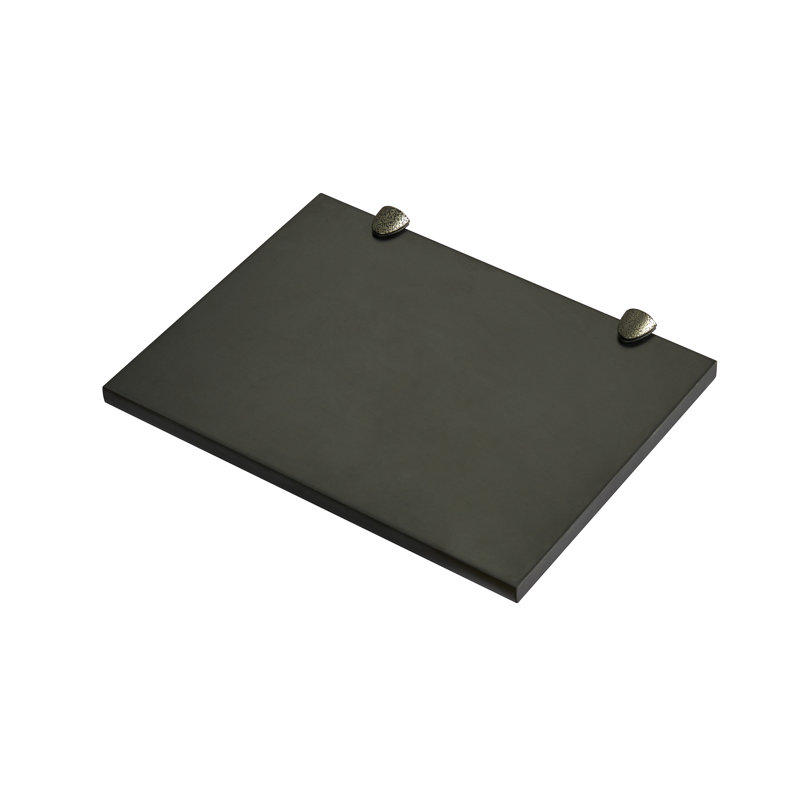 Gallery 12X16 Black Shelf Kit With Pelican Brackets, Black Shelf/Silver Brackets