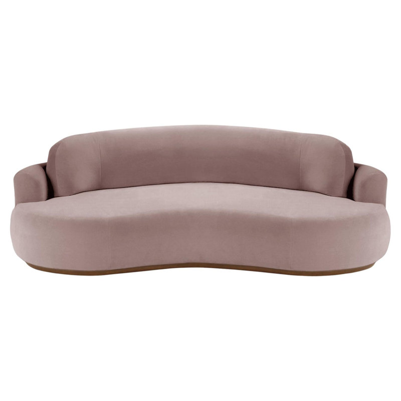 Naked Sofa, Brown, Barcelona Lotus Velvet, 31" H x 118" W x 52" D
