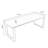 Black rectangular solid wood desk-1452694768