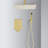 Ceiling Mounted Shower System - 10" Head & Handheld, Brass, Simulates Natural Rainfall Touch, Self-Cleaning Nozzle, Corresponds With American Standard Pipe Connections Handheld-121320271