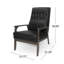 Chaise d'appoint rembourrée Mid Century