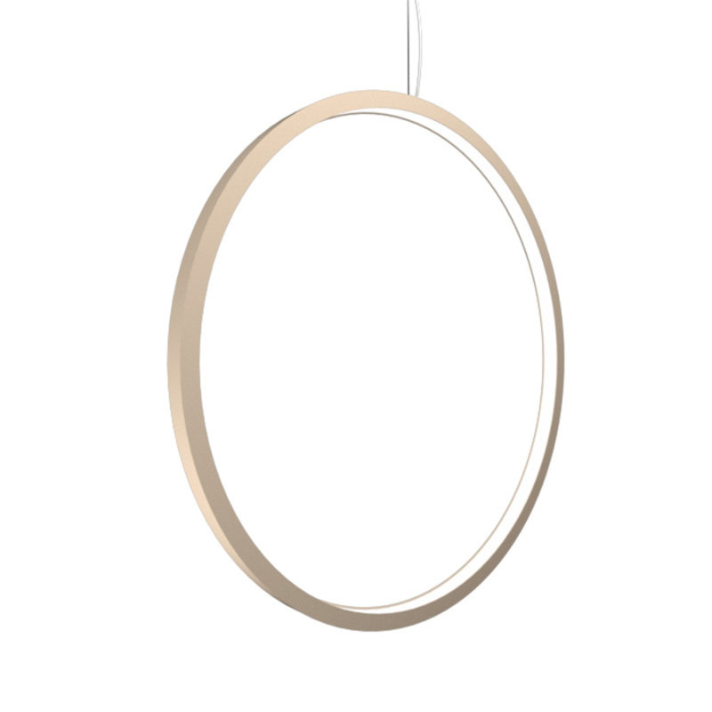 1 - Light LED Pendant, Imbuia, 35.1" H x 35.1" W x  1.17" D