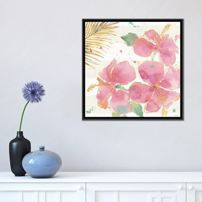 « flamant rose fièvre vii », reproduction d’art sur toile tendue