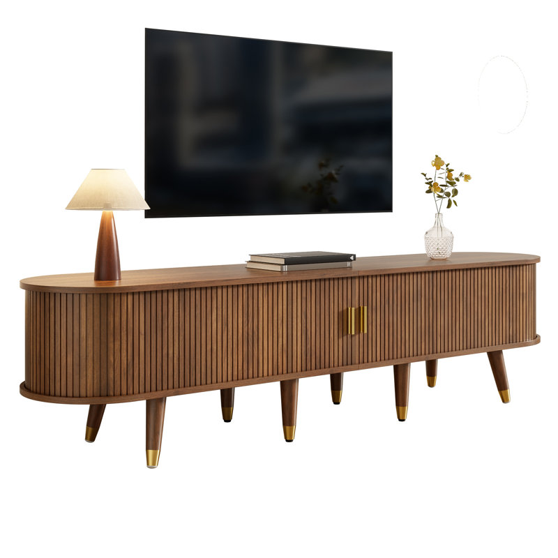 Unfinished TV Stand for TVs up to 75", Brown