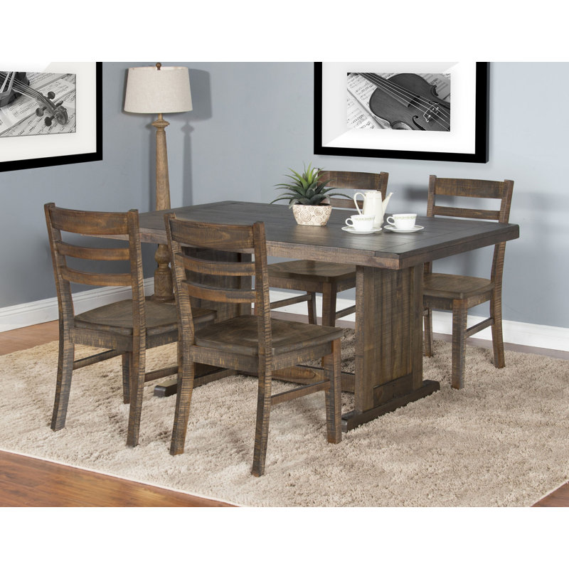 Centralia 4 - Person Trestle Dining Set, Tobacco Leaf