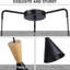 Luminaires suspendus modernes 3 lumières, lampe de plafond industrielle pour îlot de cuisine, noir