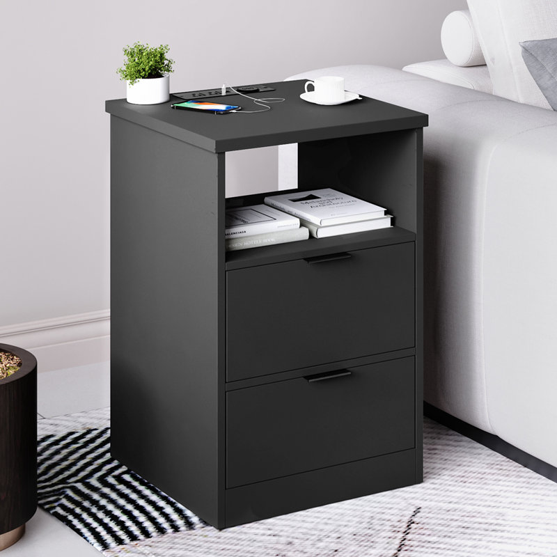 Table de chevet Bencar, Noir