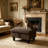 Rectangular  Dark Coffee  Brown Velvet Storage Ottoman, Tufted Lift Top Multi-Functional Footrest Bench with Hidden Storage-1713863433
