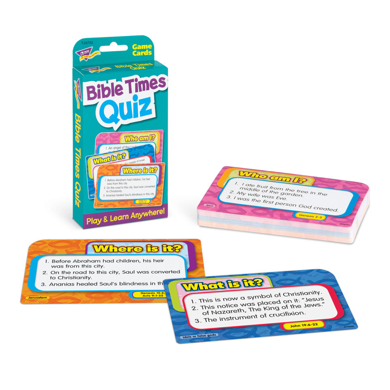 Cartes de défi Trend Bible Times Quiz