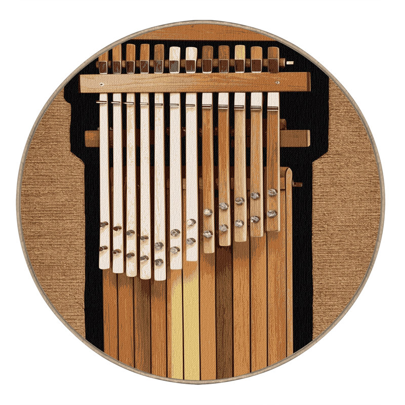  Tapis lavable Marimba, Rond 7 pi