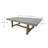 Elementi Home Seine 95" Rectangular Space Grey Concrete Dining Table for Indoor and Outdoor Use
