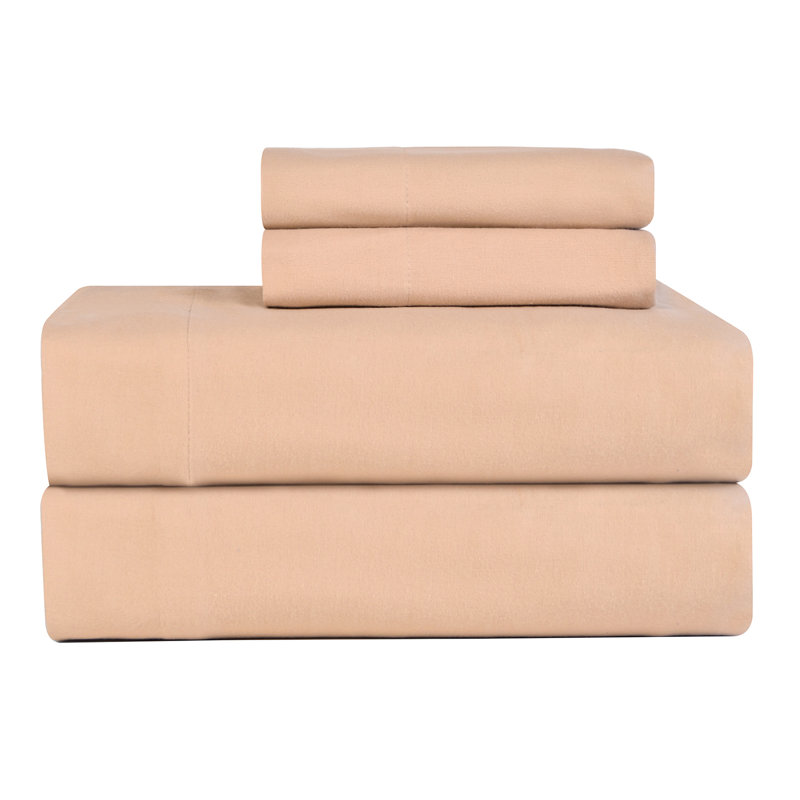 Flannel Sheet Set, Queen, Sand
