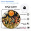 Horloge d'Halloween, horloge murale moderne en verre 12 po
