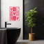 Art mural abstrait romantique fantaisiste avec cœur-129023974
