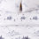 Riggi Toile Lyocell White Gray Snow Pine Tree Ski Toile Season Print Lodge Modern Sheet Set