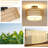 Christon Rattan LED Semi Flush Mount