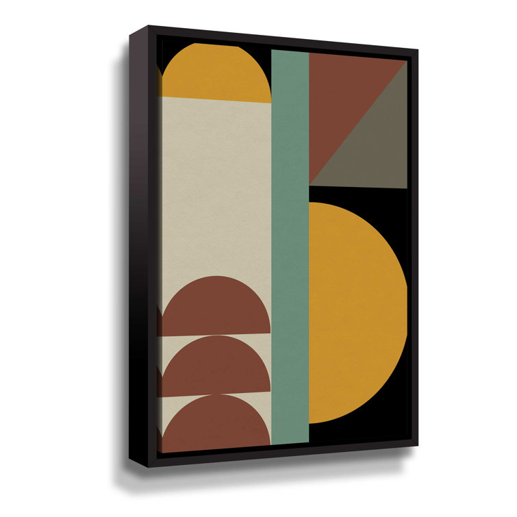 Wrought Studio Abstract Geometric III On Canvas Print | Wayfair