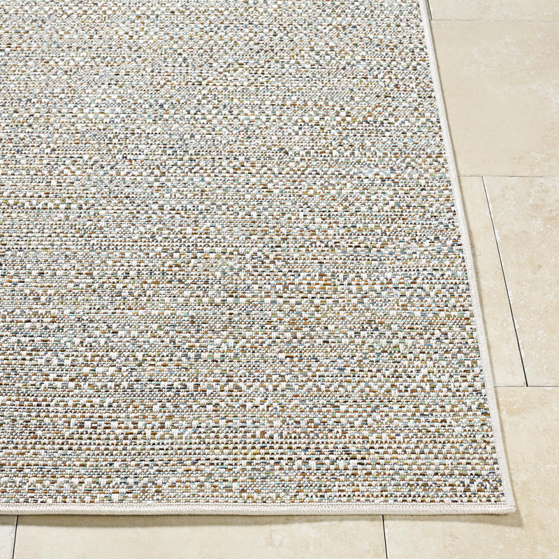 Tapis intérieur / extérieur tissé à la machine Cheung, Rectangle 5 pi x 7 pi