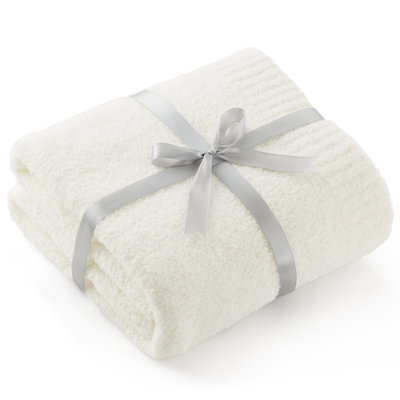 Bedsure Super Soft Knit Blanket - Warm Cozy Fluffy Fuzzy Plush Lightweight Blanket For Couch Sofa And Bed