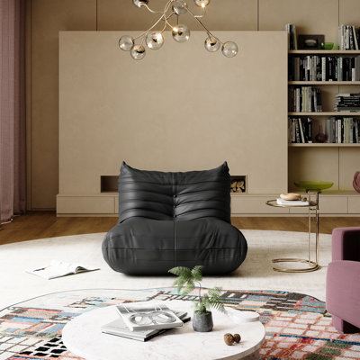 Fauteuil à billes en similicuir Lazy Sofa
