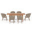 Acacia Patio Dining Set with Extendable
