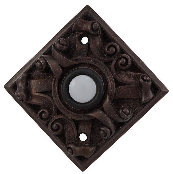 Sforza Push Button Doorbell, Oil-Rubbed Bronze