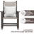 All-Weather Oversized HDPE Wicker Rocking Chair-834096718
