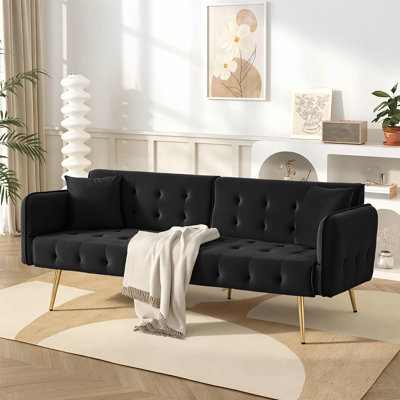 2 Seater Velvet Sofa Bed