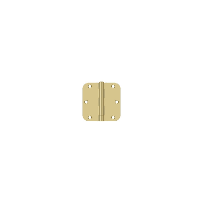 Steel Butt Bearing Hinge, Bright Satin Brass